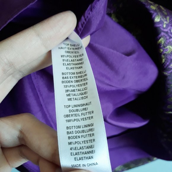 Adrianna Papell Sz 12 Brocade Sheath Dress Lined Wedding Mother of the Bride - Picture 7 of 10